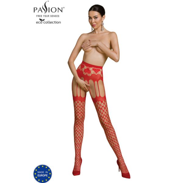 PASSION - ECO COLLECTION BODYSTOCKING ECO S009 RED